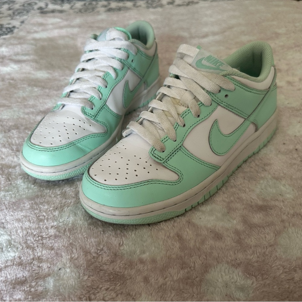 Nike Fresh Mint and White Low-Top Sneakers